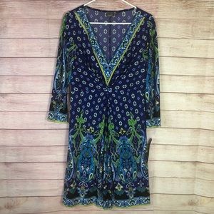 Muse Beautiful Grape Purple V-Neck‎ Dress Size 12